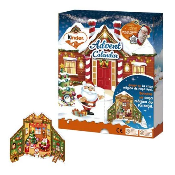 Calendario de Adviento Kinder Casa Polo Norte Mix 213 g