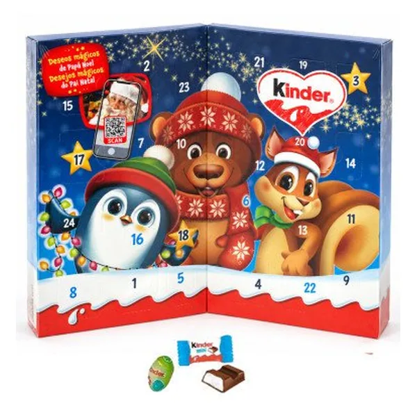 Calendario de Adviento Kinder Libro Papá Noel 113 g