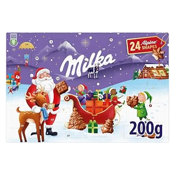 Calendario de Adviento Milka Chocolate con Leche 200 g (Amazon.es)