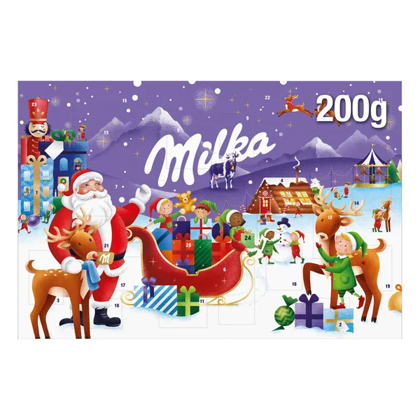 Calendario de Adviento Navidad Milka 200 g (Ahorramas)